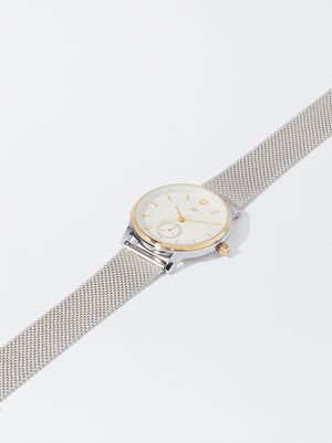 Watch With Stainless Steel Mesh Strap