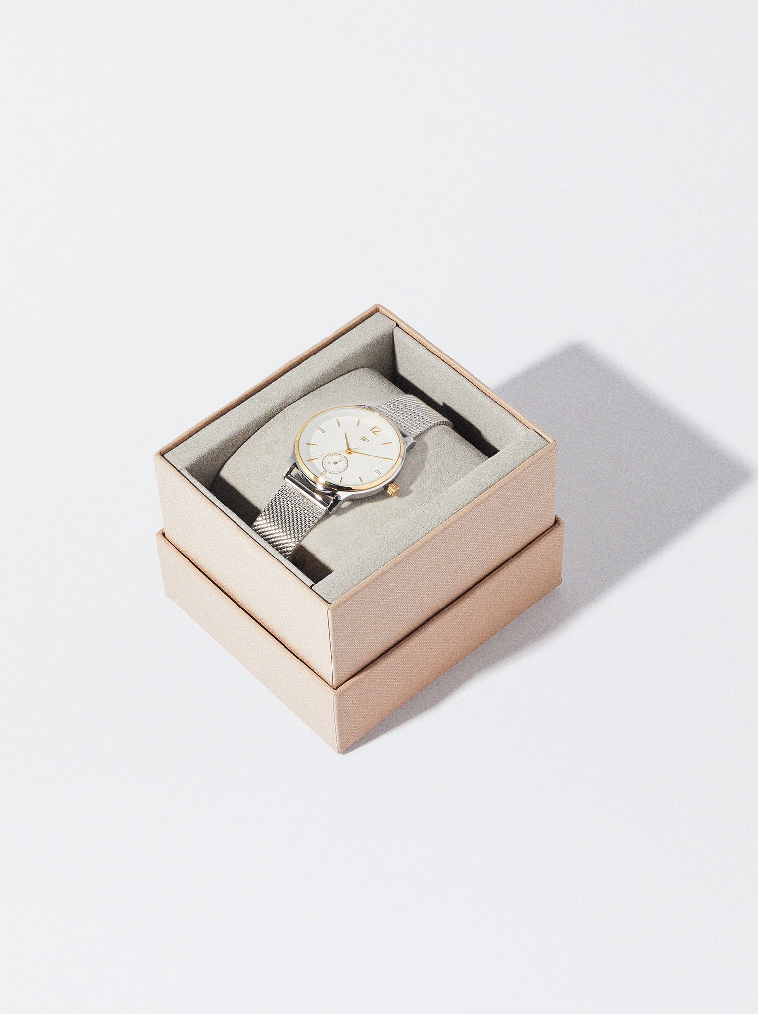 Watch With Stainless Steel Mesh Strap