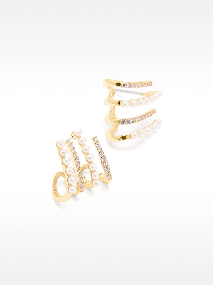 Multi-Hoop Effect Earrings