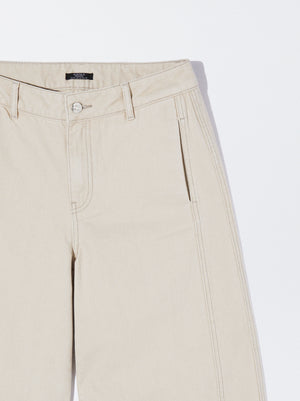 Wide Cotton Trousers
