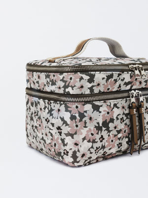 Printed Nylon Toiletry Bag