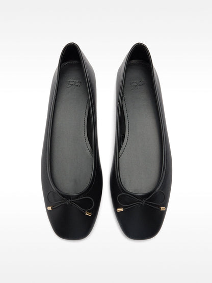 Ballet Flats With Bow