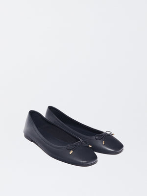 Ballet Flats With Bow