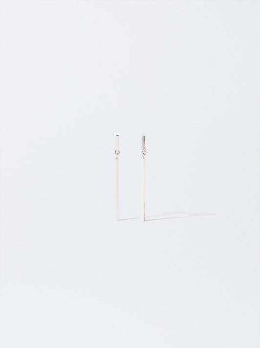 Silver Bar Earrings