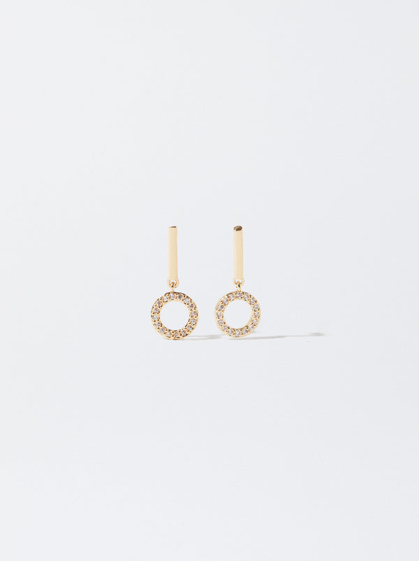 Long Earrings With Zirconia