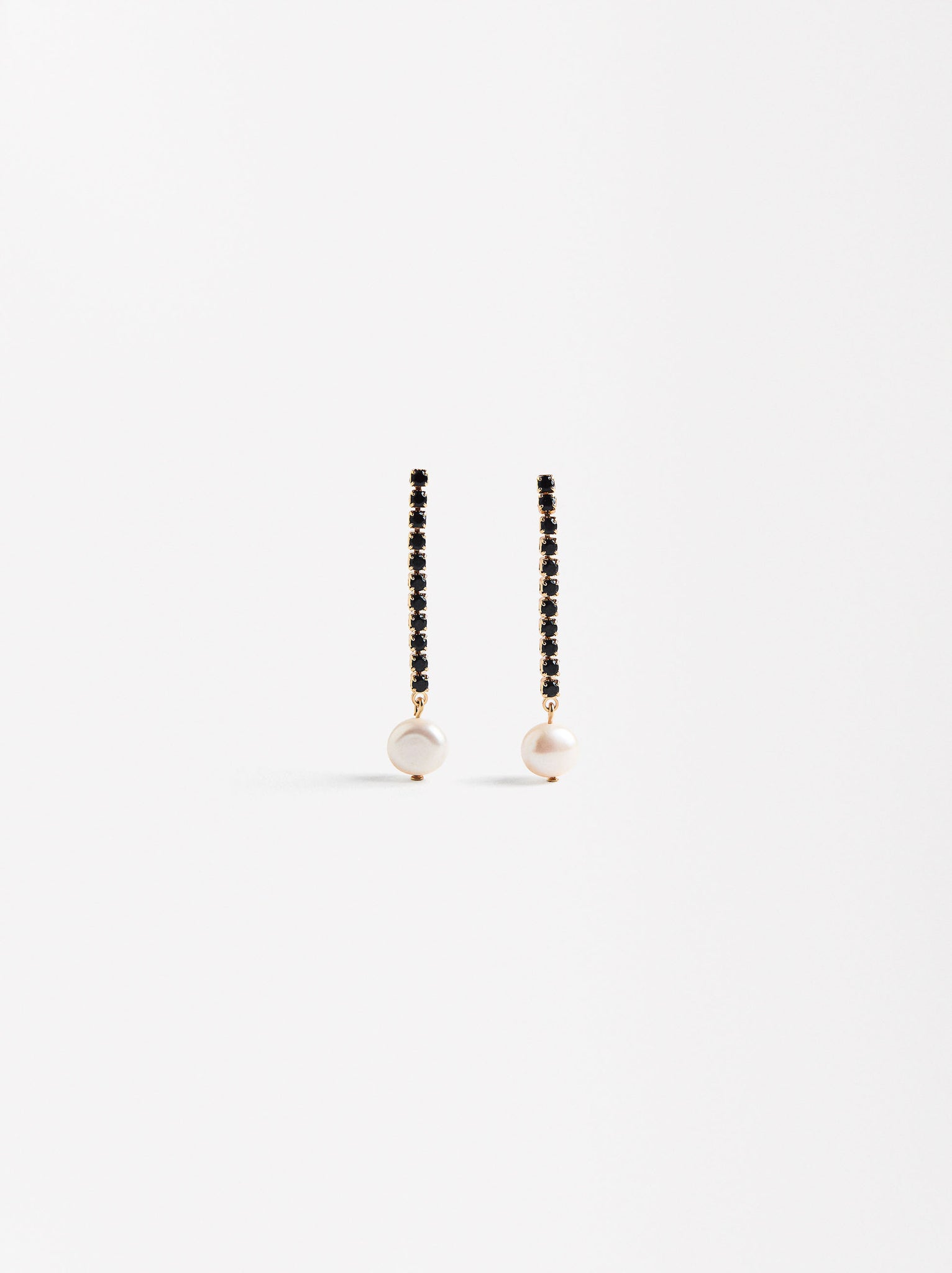 Earrings With Pearls And Zirconia