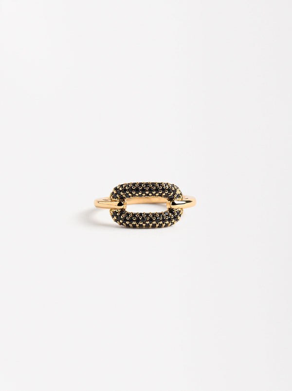 Gold Ring With Zirconia