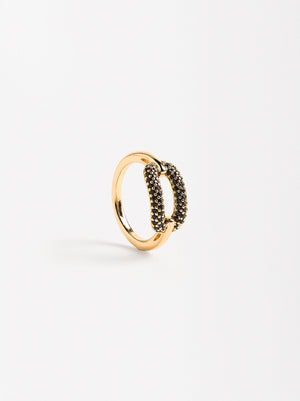 Gold Ring With Zirconia