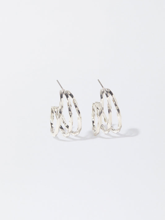 Silver Hoop Earrings