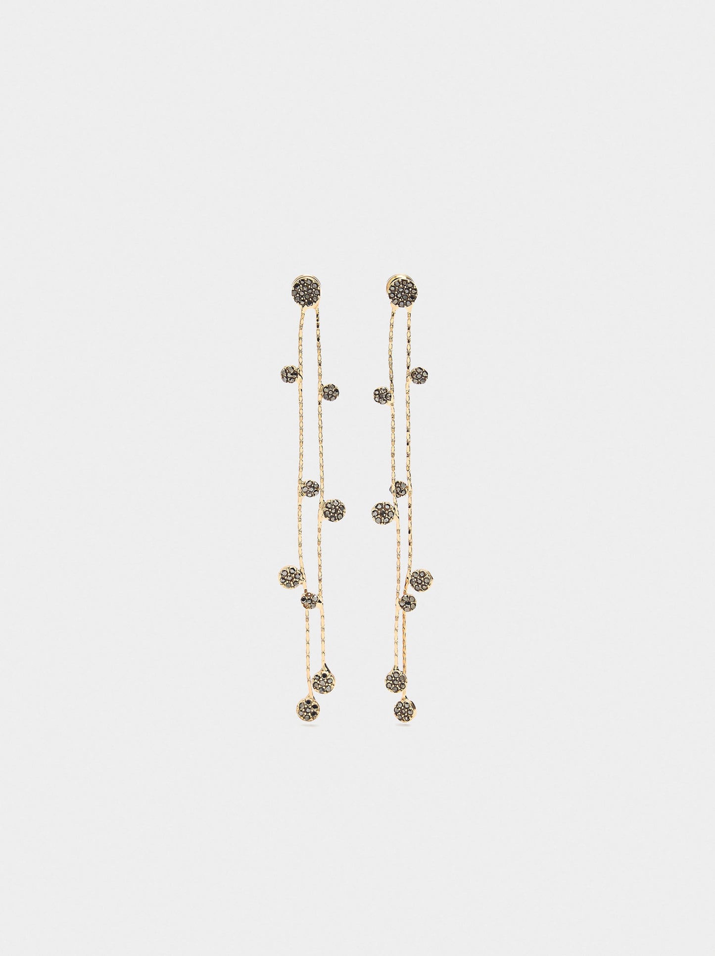 Long Earrings With Crystals