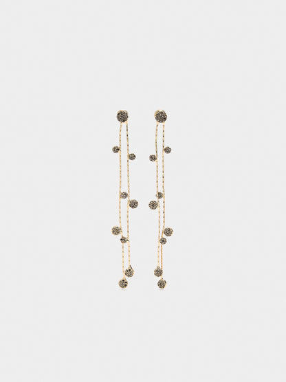 Long Earrings With Crystals
