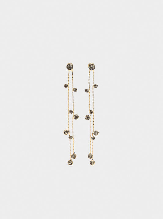 Long Earrings With Crystals