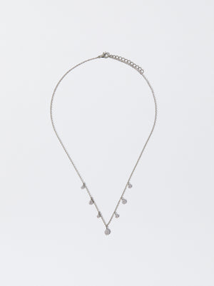 Silver Necklace With Zirconia