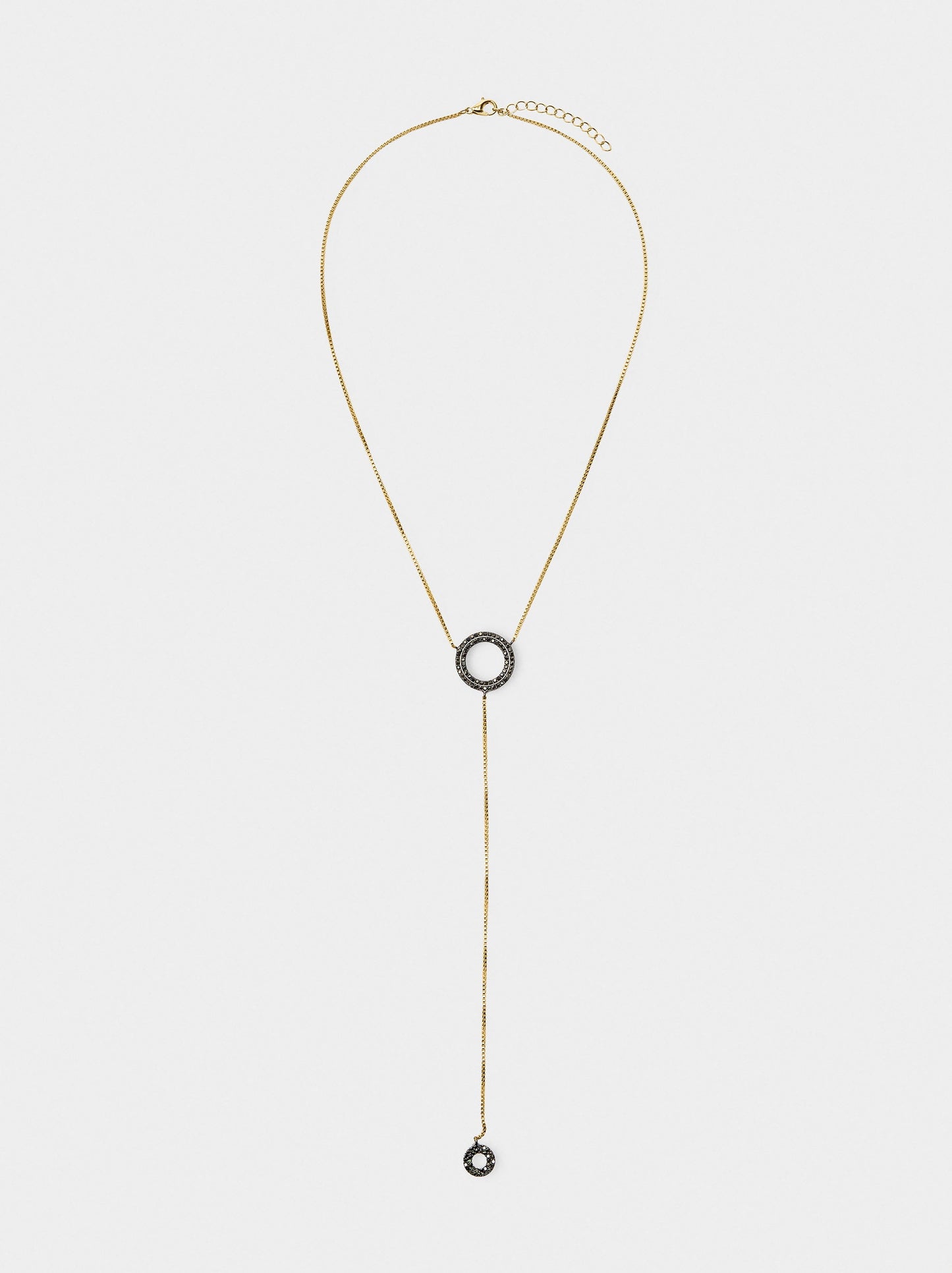 Hoop Pendant Necklace With Cubic Zirconia