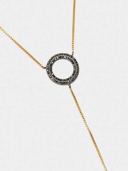 Hoop Pendant Necklace With Cubic Zirconia
