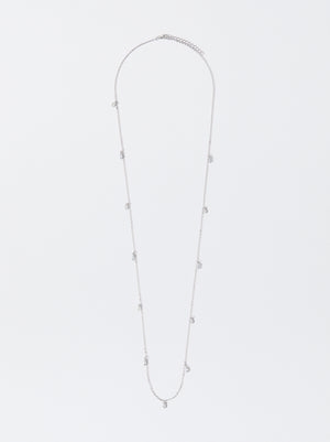 Silver Necklace With Zirconia