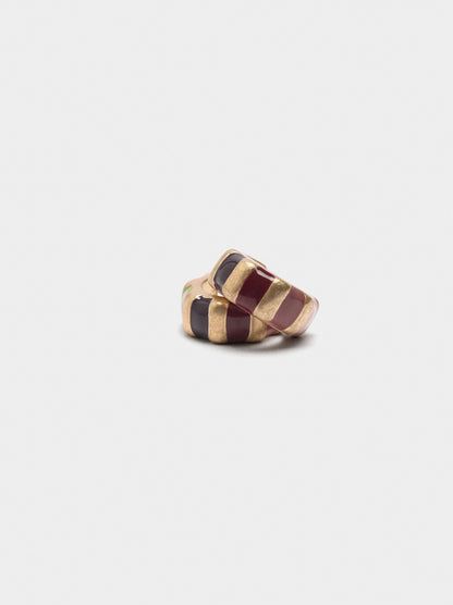 Enamelled Hoop Earrings
