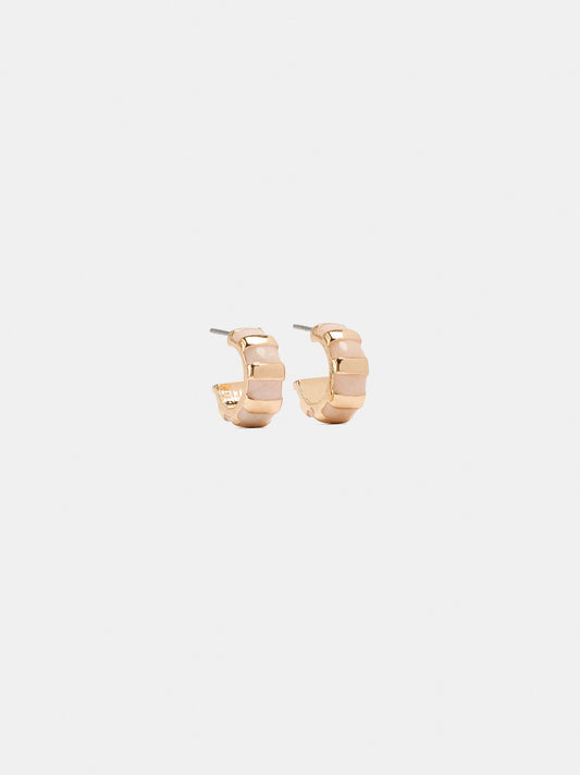 Enamel Hoop Earrings