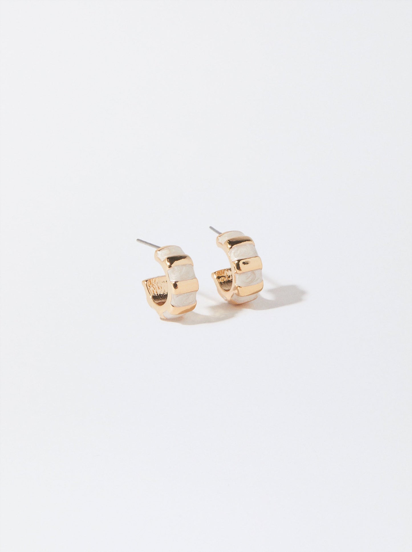 Enamel Hoop Earrings