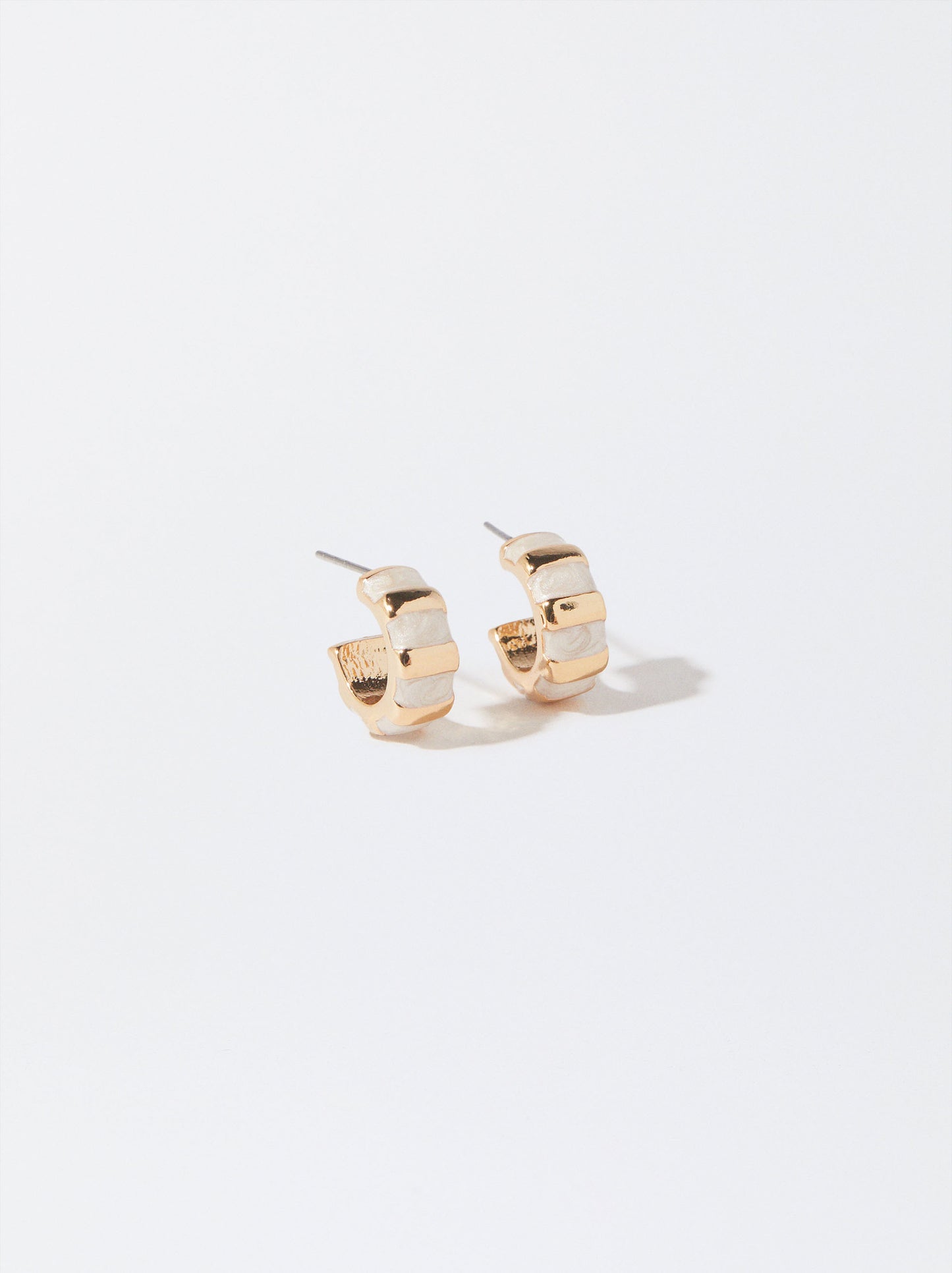 Enamel Hoop Earrings