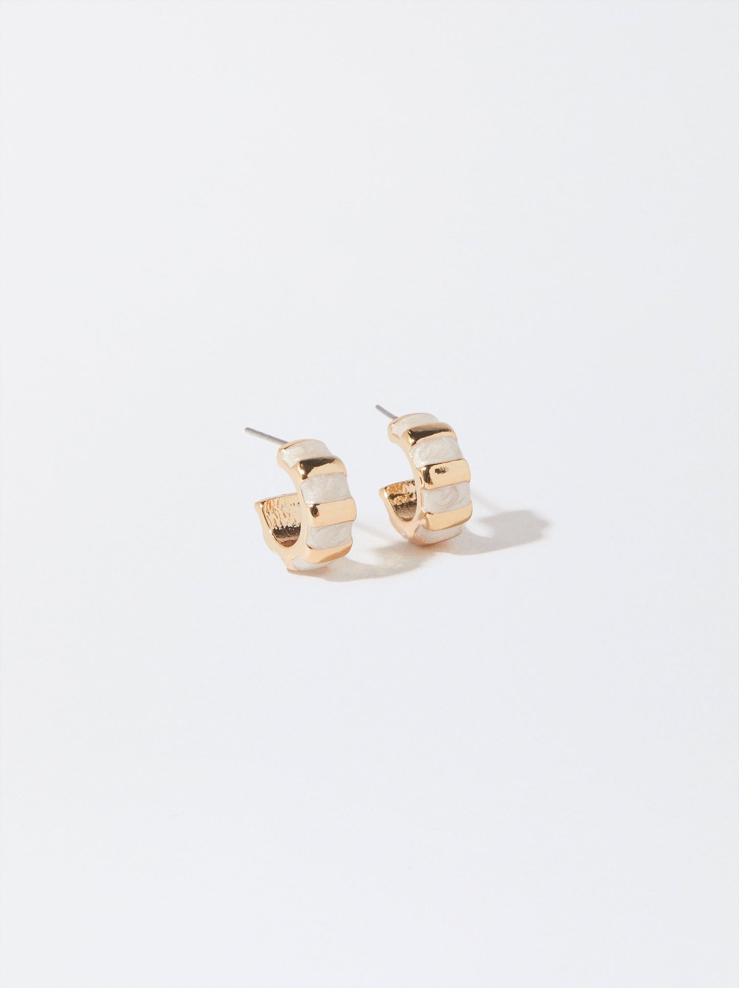 Enamel Hoop Earrings