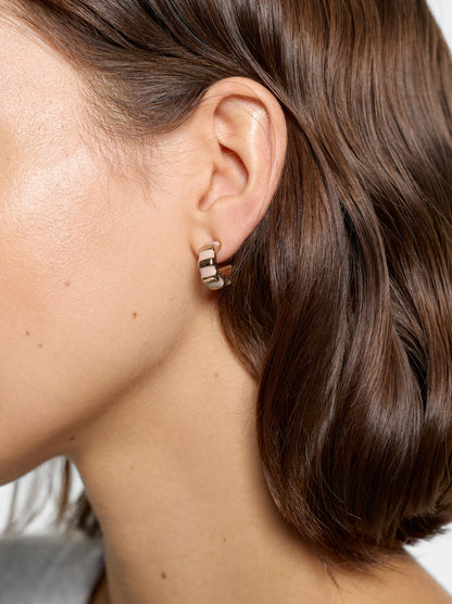 Enamel Hoop Earrings