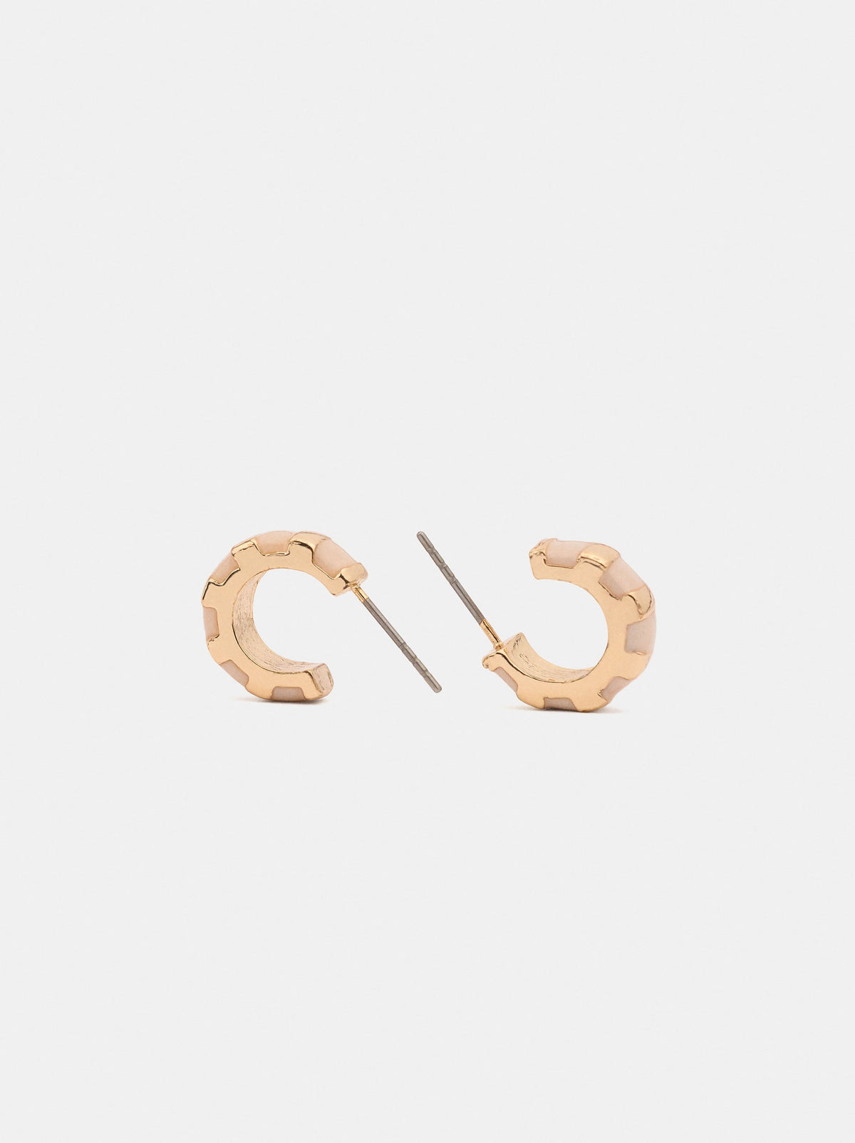 Enamel Hoop Earrings