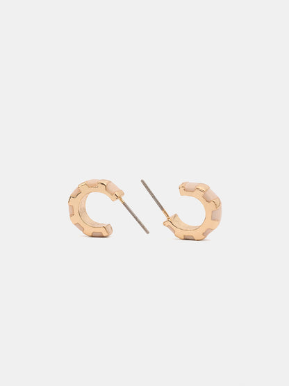 Enamel Hoop Earrings