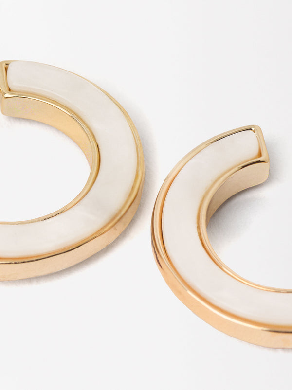 Resin Hoop Earrings