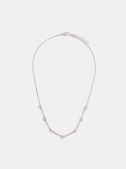 Necklace With Bars And Hearts