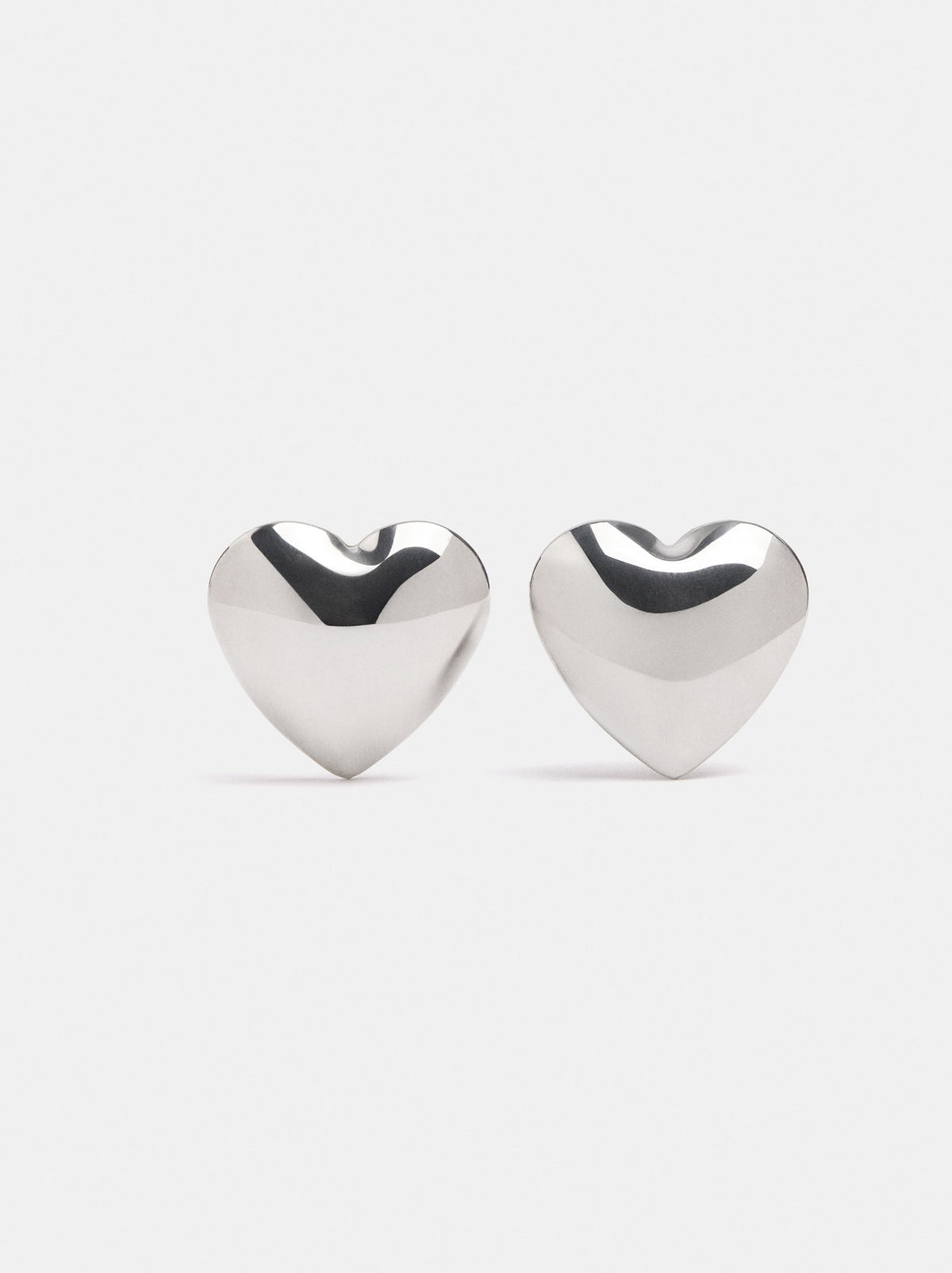 Silver Heart Earrings