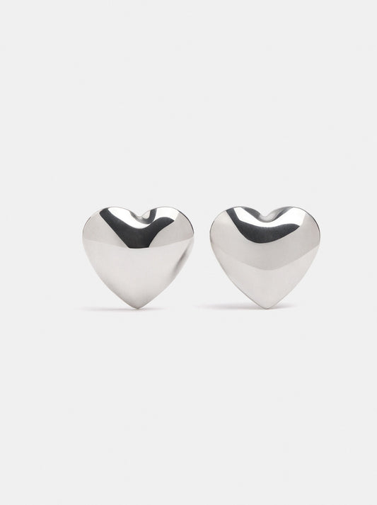 Silver Heart Earrings