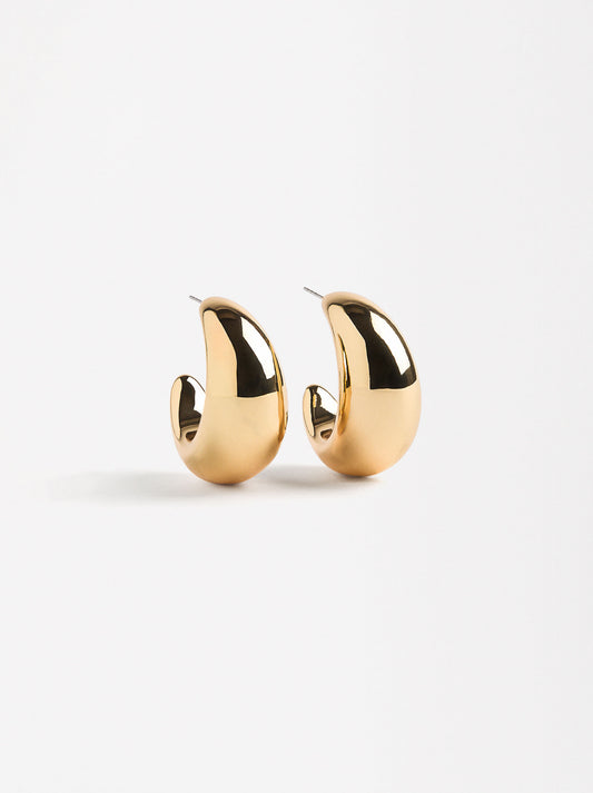 Golden Hoop Earrings