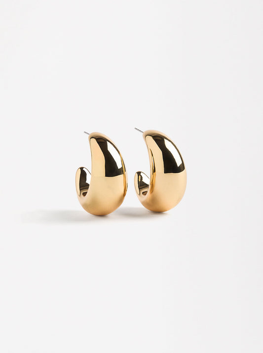 Golden Hoop Earrings