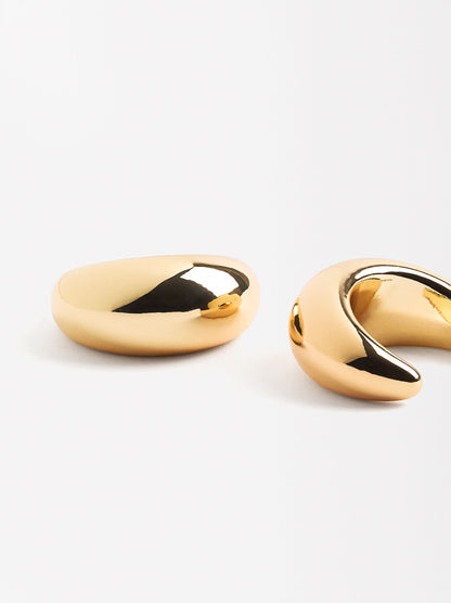 Golden Hoop Earrings