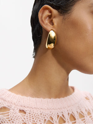 Golden Hoop Earrings