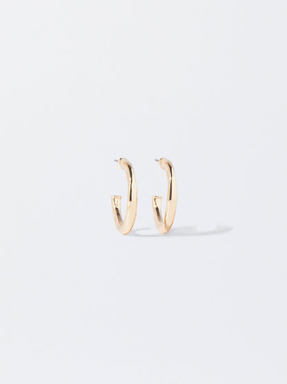 Golden Hoop Earrings