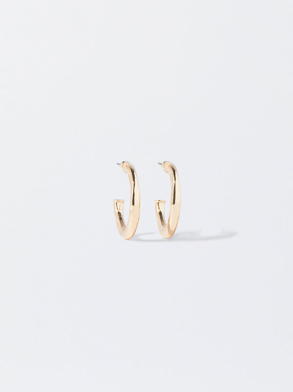 Golden Hoop Earrings