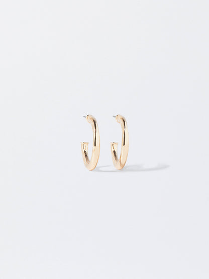 Golden Hoop Earrings