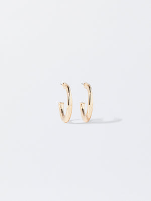 Golden Hoop Earrings