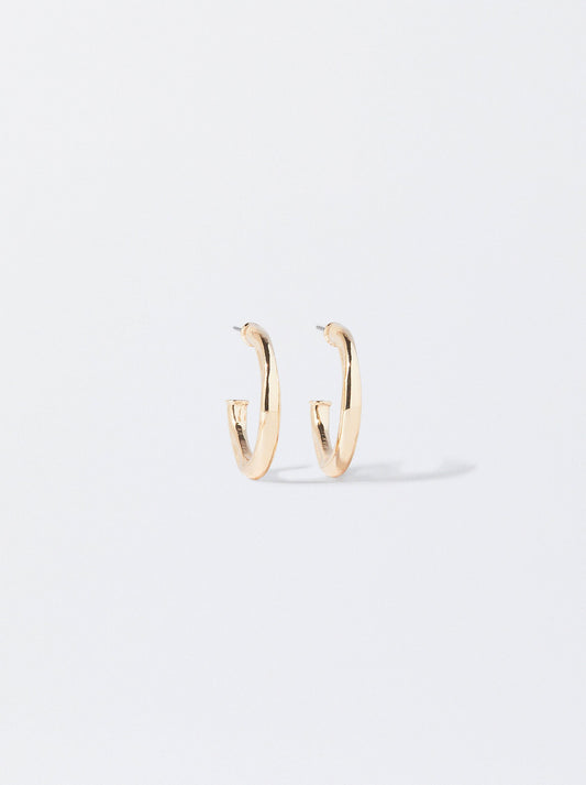 Golden Hoop Earrings