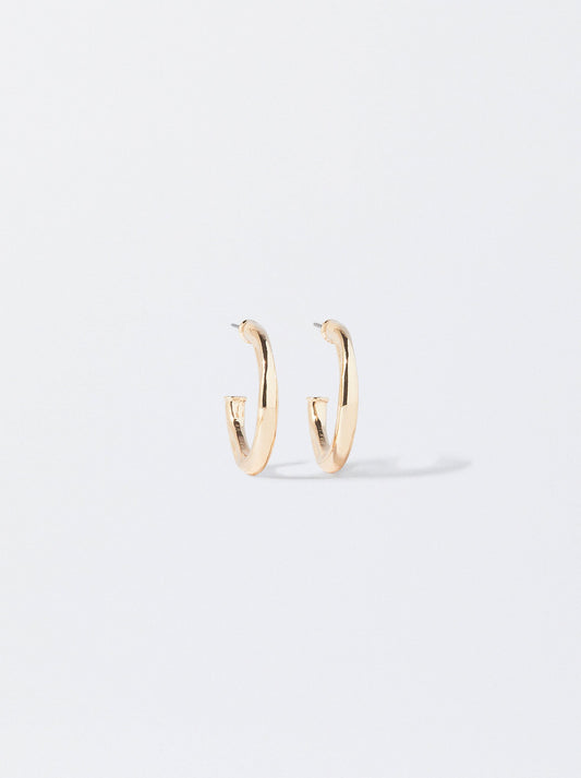 Golden Hoop Earrings