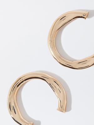 Golden Hoop Earrings