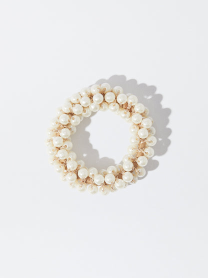 Scrunchie With Pearls
