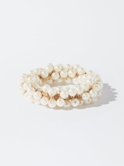 Scrunchie With Pearls