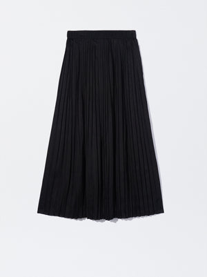 Long Pleated Skirt