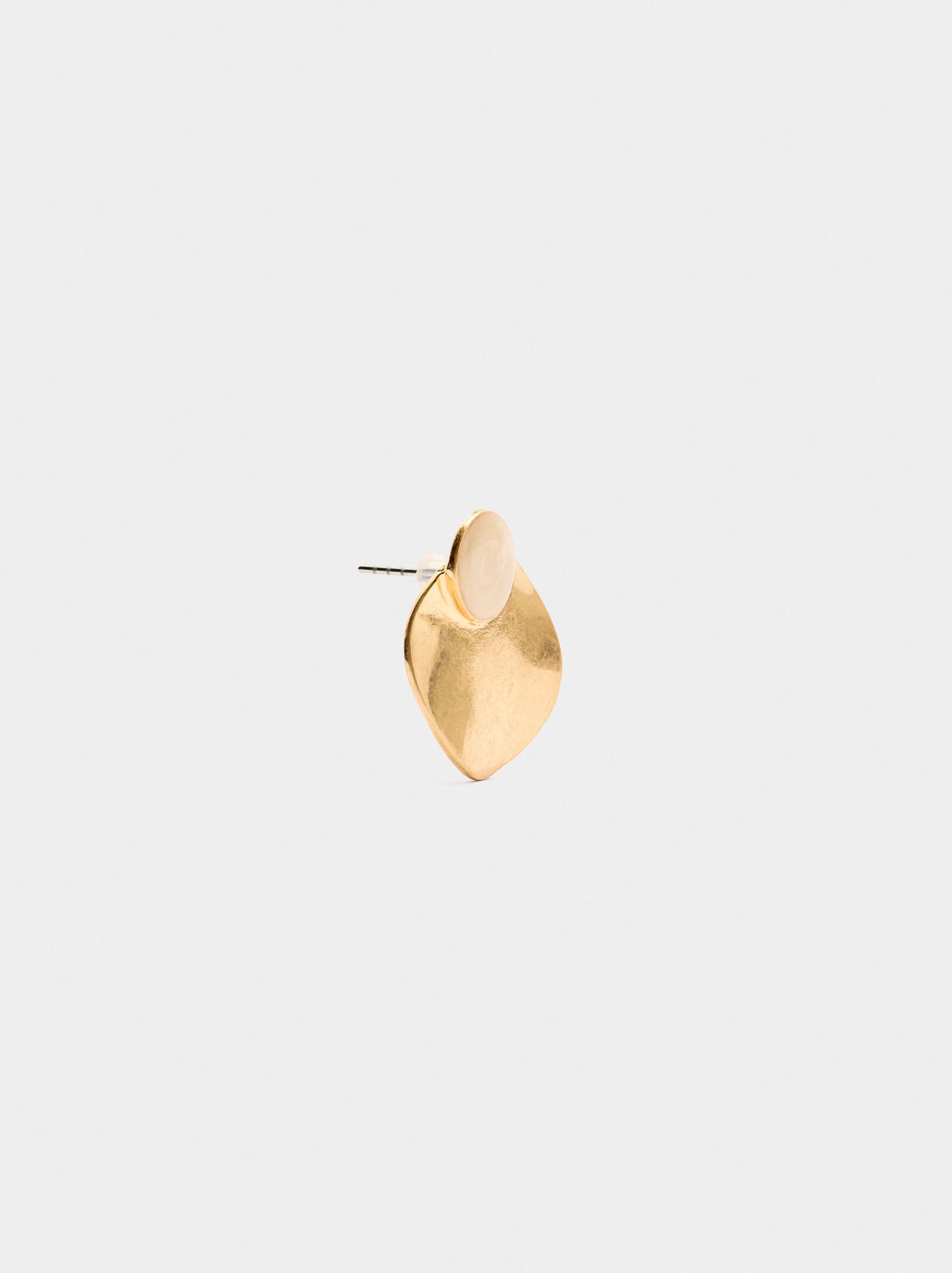 Gold Earrings With Enamel