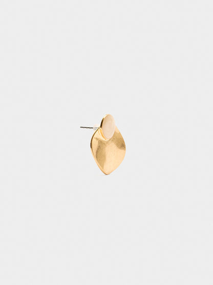 Gold Earrings With Enamel