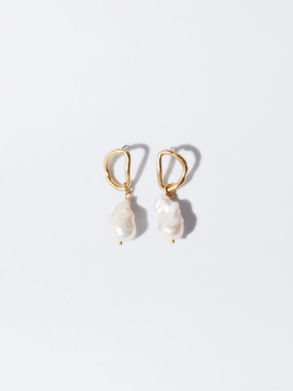 Earrings With Freshwater Pearl