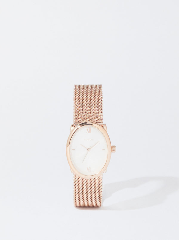 Stainless Steel Rose Gold Watch